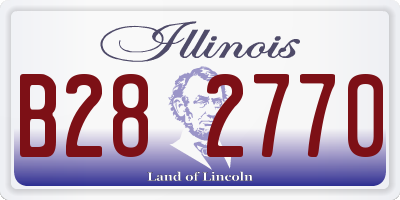 IL license plate B282770