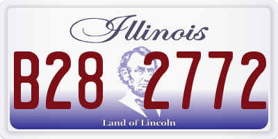 IL license plate B282772