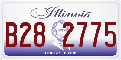 IL license plate B282775