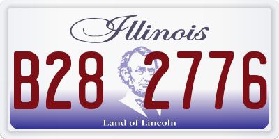 IL license plate B282776