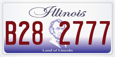 IL license plate B282777