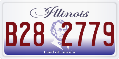 IL license plate B282779