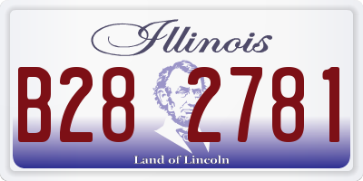 IL license plate B282781
