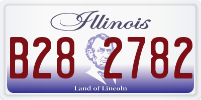 IL license plate B282782