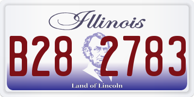 IL license plate B282783