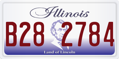 IL license plate B282784