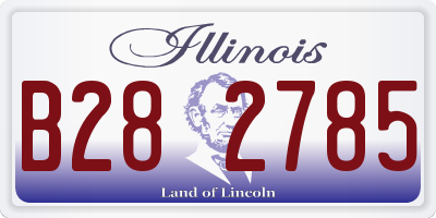 IL license plate B282785
