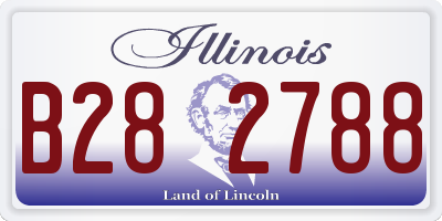IL license plate B282788