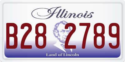 IL license plate B282789