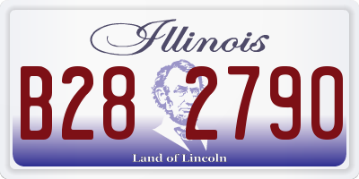 IL license plate B282790
