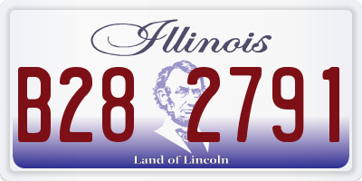 IL license plate B282791