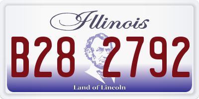 IL license plate B282792