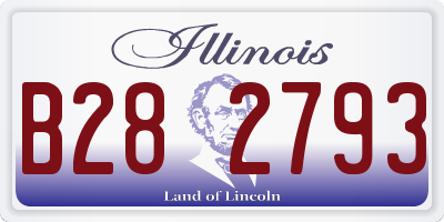 IL license plate B282793