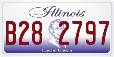 IL license plate B282797