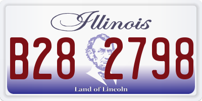 IL license plate B282798