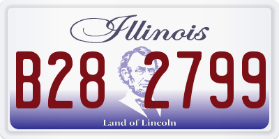 IL license plate B282799