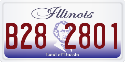 IL license plate B282801