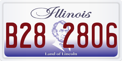 IL license plate B282806