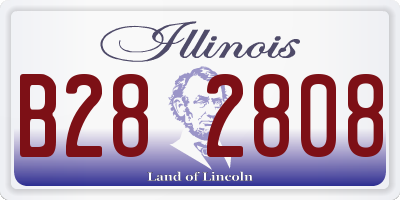 IL license plate B282808