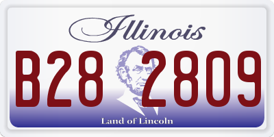 IL license plate B282809