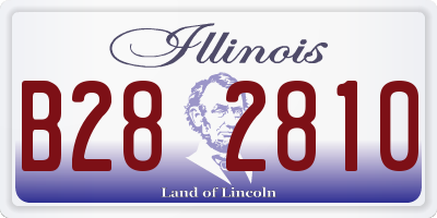 IL license plate B282810