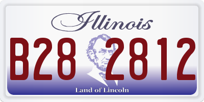 IL license plate B282812