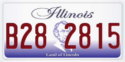 IL license plate B282815