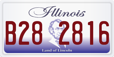 IL license plate B282816