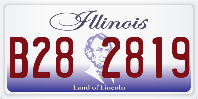 IL license plate B282819