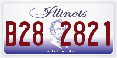 IL license plate B282821