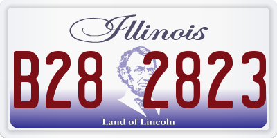 IL license plate B282823