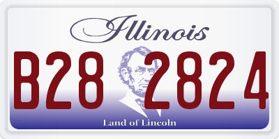 IL license plate B282824