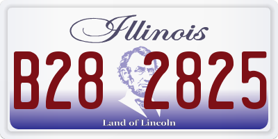 IL license plate B282825