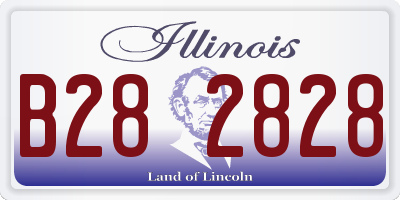IL license plate B282828