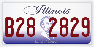 IL license plate B282829