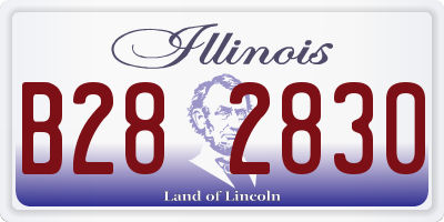 IL license plate B282830