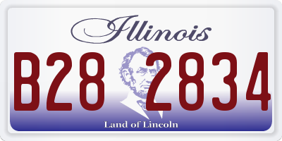 IL license plate B282834
