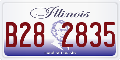 IL license plate B282835