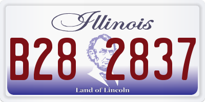 IL license plate B282837