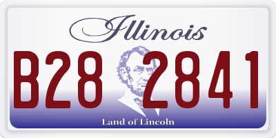 IL license plate B282841