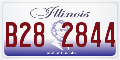 IL license plate B282844