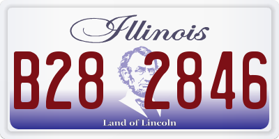 IL license plate B282846