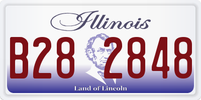 IL license plate B282848