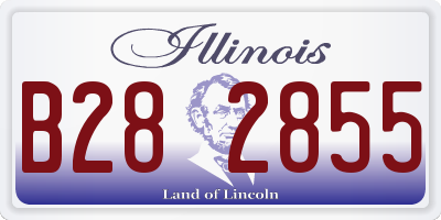 IL license plate B282855