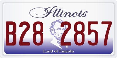 IL license plate B282857