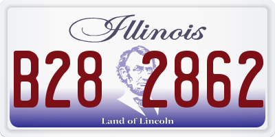 IL license plate B282862