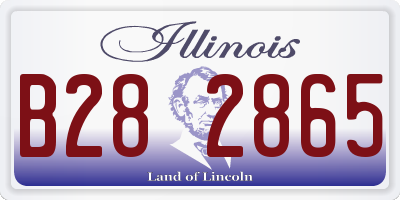 IL license plate B282865