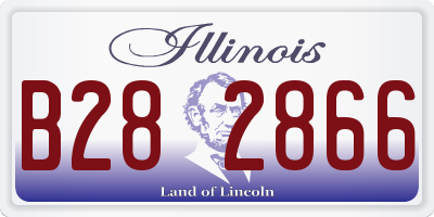 IL license plate B282866