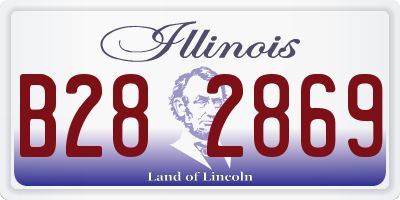 IL license plate B282869