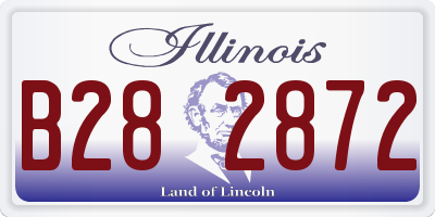 IL license plate B282872